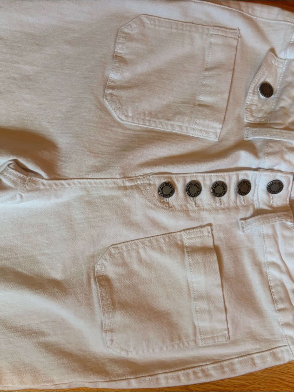 Judy Blue Boho White Flare Fit Boot Cut Style Buttonfly High Rise Jeans Sz 9/29 - Picture 2 of 13